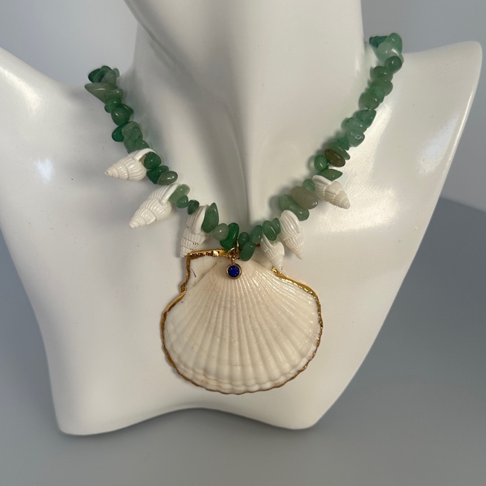 Exquisite Real Jade Real Shells Necklace​​​